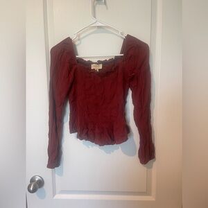 London Rose Women’s Size Small Red Dress Up Shirt.